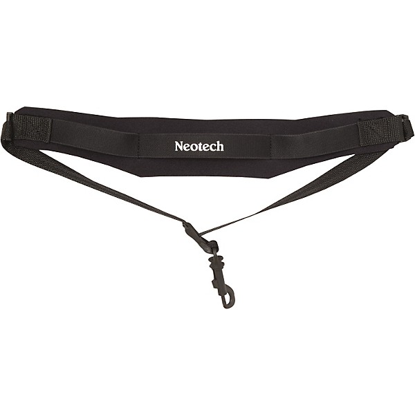 Neotech Soft Sax Strap Black X-Long, Covered Metal Hook