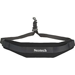 Neotech Soft Sax Strap Black X-Long, Covered Metal Hook