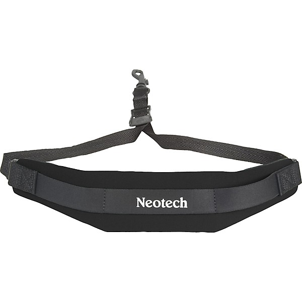 Neotech Soft Sax Strap Black X-Long, Covered Metal Hook