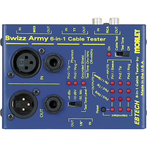 Open Box Ebtech Swizz Army Cable Tester Level 1