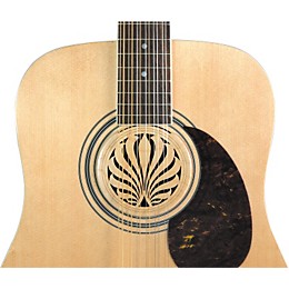 The Lute Hole Company 4" Soundhole Covers for Feedback Control in Maple or Walnut Walnut Light