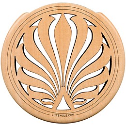 The Lute Hole Company 4" Soundhole Covers for Feedback Control in Maple or Walnut Maple Heavy