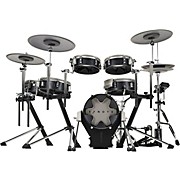 3X Acoustic Designed Electronic Drum Set Black Oak Wrap