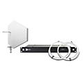 RF Venue 4-Channel Wireless Microphone Upgrade Pack with Diversity Fin IPX Antenna - White