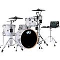 DWe 4-Piece Complete Kit Bundle with Roland Cymbals and DW Hardware White Marine Pearl Finish Ply