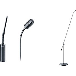 DPA Microphones 4018 Supercardioid Mic, Black, XLR, 122 cm (48 in) Boom, Floor Stand, Single Mic