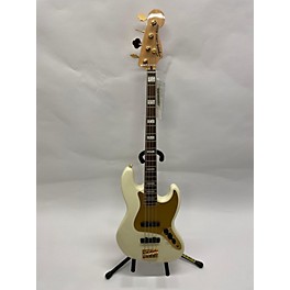 Used Squier 40th Anniversary Jazz Bass Gold Edition Electric Bass Guitar