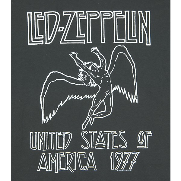 Bravado Led Zeppelin US '77 Tour T-Shirt Black Large