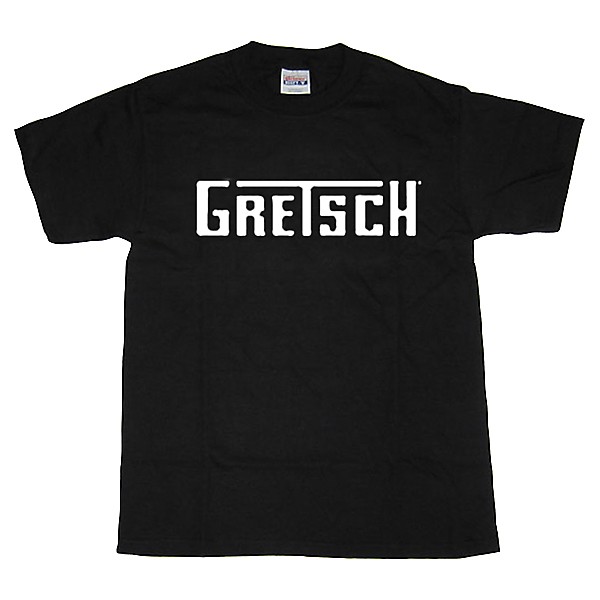 Gretsch T-Roof Guitar Logo T-Shirt Black Medium