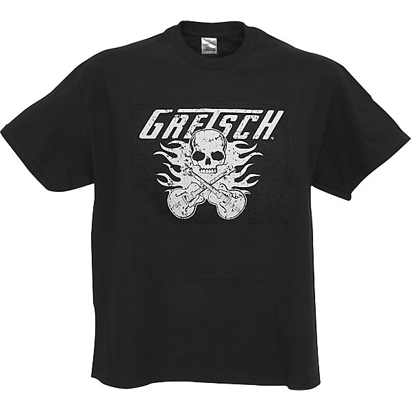 Gretsch 1007 Flaming Falcon II T-Shirt Black Medium