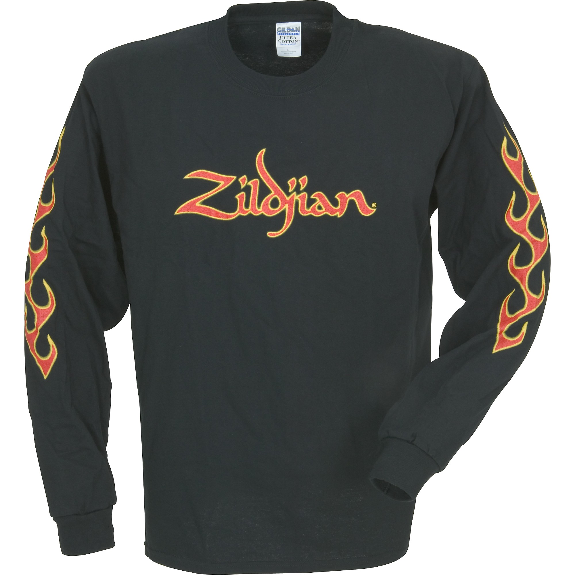 Zildjian Long-Sleeve Fire T-Shirt Black Extra Extra Large | Guitar