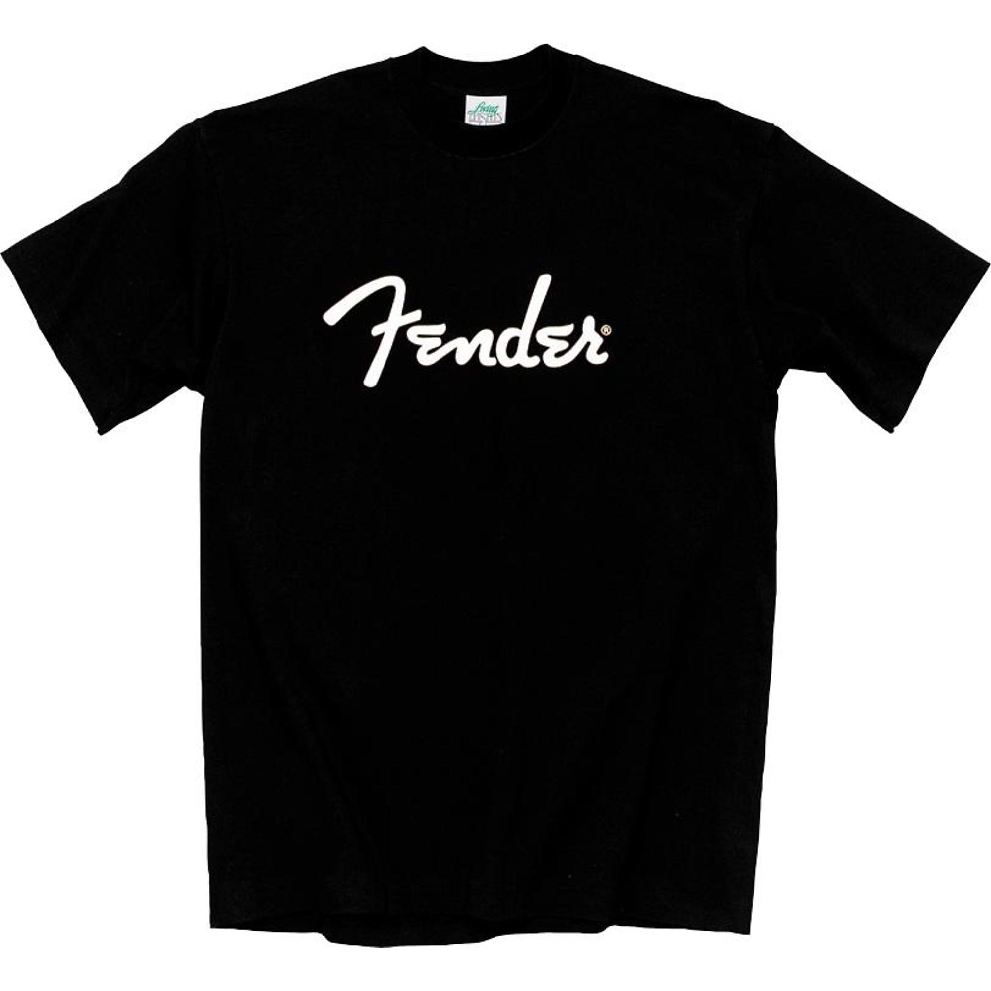 FENDER GUITARS RED LOGO MEN black t-shirt 100% cotton personalized tee