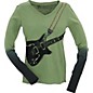 Dragonfly Clothing Six String Long Sleeved Women's T-Shirt Olive Large thumbnail