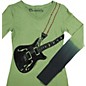 Dragonfly Clothing Six String Long Sleeved Women's T-Shirt Olive Large