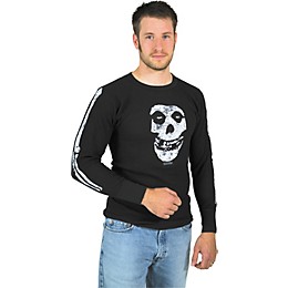 Gear One Misfits Bones Skull Long-Sleeve Thermal Black Medium