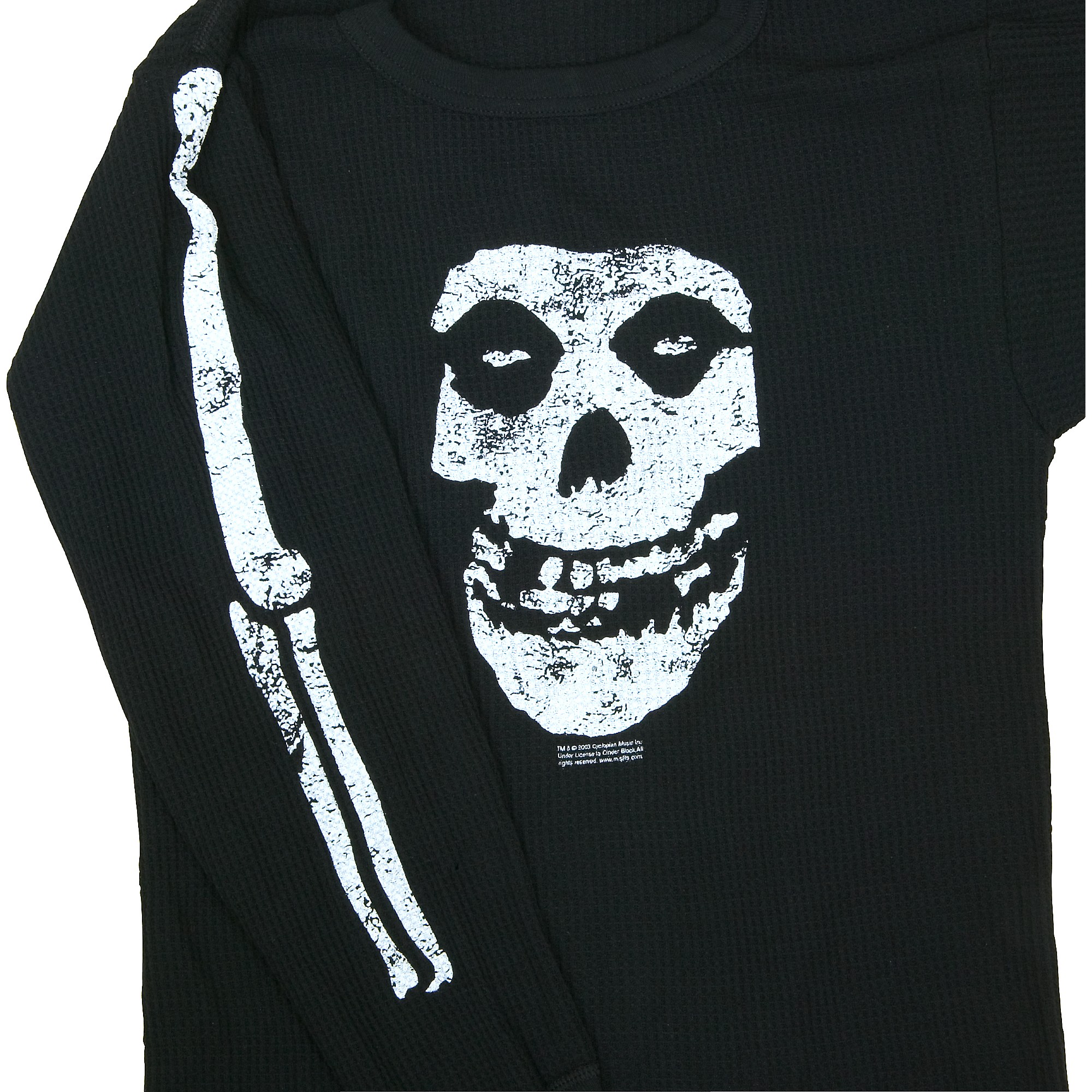 Gear One Misfits Bones Skull Long-Sleeve Thermal Black Medium
