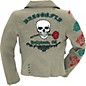 Dragonfly Clothing Women's Skull and Rose Blazer Beige X Large thumbnail