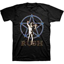 Rush Starman Glow Adult Rock T-Shirt Black Extra Large