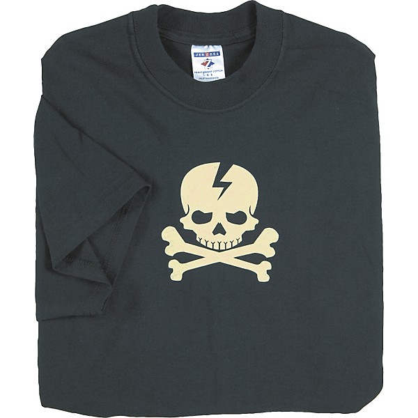 Gear One Cream Skull 'n' Bones T-Shirt Black Large