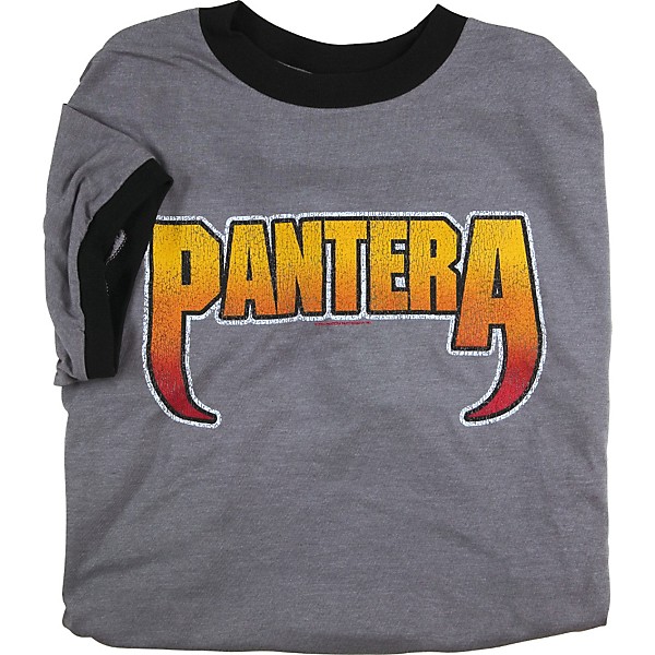 Gear One Pantera Vintage Logo T-Shirt Gun Metal Extra Large