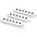 Fender Vintage Strat Pickup Cover Black Fender Vintage Strat Pickup Cover White