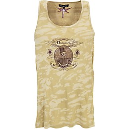 Dragonfly Clothing Skeleton Portrait Men's Tank Top Tan XX Large