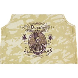 Dragonfly Clothing Skeleton Portrait Men's Tank Top Tan XX Large