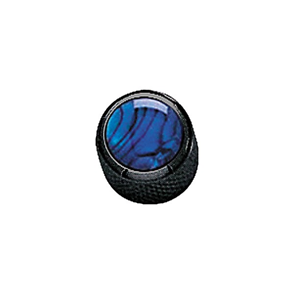 Q Parts Mini-Dome Knob Single Black Blue Abalone