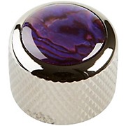 Q Parts Shell Dome Knob Single Black Chrome Purple Abalone for sale