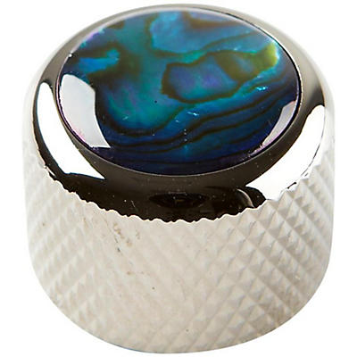 Q Parts Shell Dome Knob Single Black Chrome Blue Abalone for sale