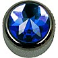 Q Parts Crystal Dome Knob Single Chrome Blue