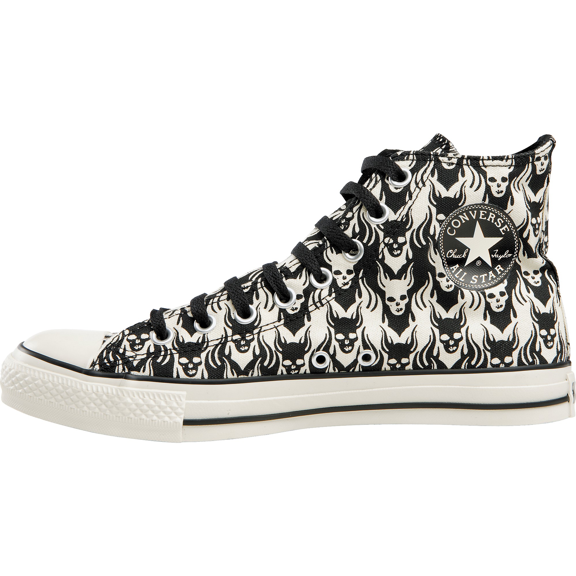 converse hi tops black and white