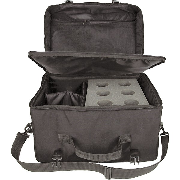 Open Box Musician's Gear 6-Space Microphone Bag Level 1