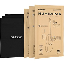 Open Box D'Addario Humidipak Two-Way Humidification System Level 1 Black