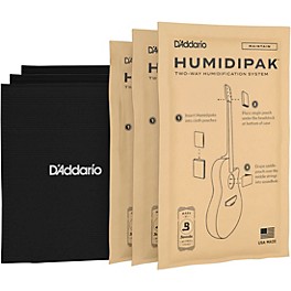 D'Addario Humidipak Two-Way Humidification System Black