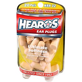 Hearos Ultimate Softness Bulk Pack Ear Plugs 20-Pairs