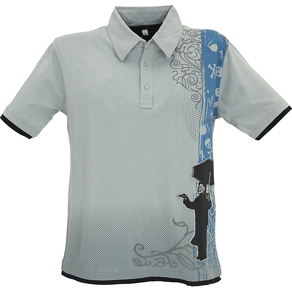 Dragonfly Clothing Rainman Men's Polo Shirt Gray Xxl