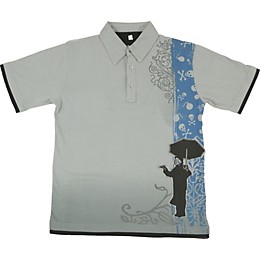 Dragonfly Clothing Rainman Men's Polo Shirt Gray Xxl