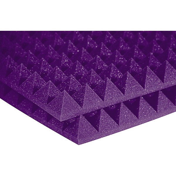 Auralex Studiofoam Pyramids 24"x24"x2" Acoustic Panel 12-Pack Purple