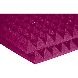 Auralex Studiofoam Pyramids 24"x24"x2" Acoustic Pan... Auralex Studiofoam Pyramids 24"x24"x2" Acoustic Panel 12-Pack Burgundy