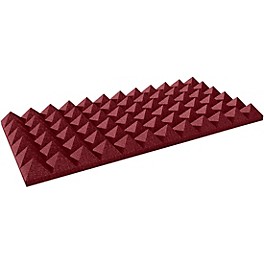 Auralex Studiofoam Pyramids 24"x24"x4" Acoustic Pane... Auralex Studiofoam Pyramids 24"x24"x4" Acoustic Panel 6-Pack Burgundy