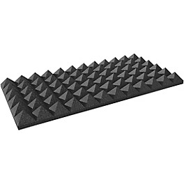 Auralex Studiofoam Pyramids 24"x24"x4" Acoustic Pane... Auralex Studiofoam Pyramids 24"x24"x4" Acoustic Panel 6-Pack Charcoal