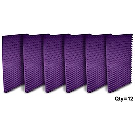 Auralex Studiofoam Pyramids 24"x48"x2" Acoustic Pa... Auralex Studiofoam Pyramids 24"x48"x2" Acoustic Panels (12-Pack) Purple