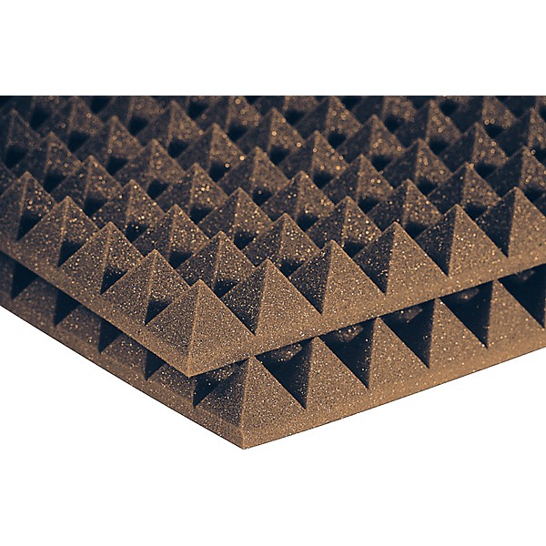 Auralex Studiofoam Pyramids 24"x48"x2" Acoustic Panels 12-Pack Brown