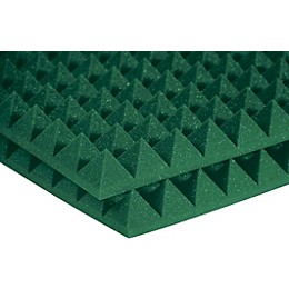 Auralex Studiofoam Pyramids 24"x48"x2" Acoustic Panels 12-Pack Kelly Green