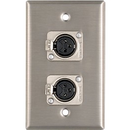 ProCo WP1013 Dual XLR Female Wall Plate