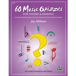 Alfred 60 Music Quizzes for Theory and Reading (Book)