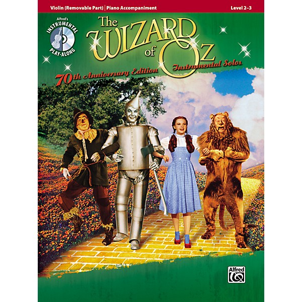 Alfred The Wizard of Oz 70th Anniversary Edition Instrumental Solos: Violin (Songbook/CD)