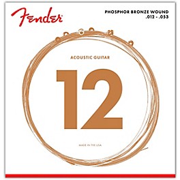 Fender 60L Phosphor Bronze Acoustic Strings - Light