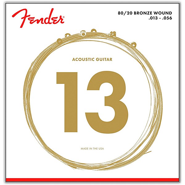 Fender 70M 80/20 Bronze Acoustic Strings - Medium